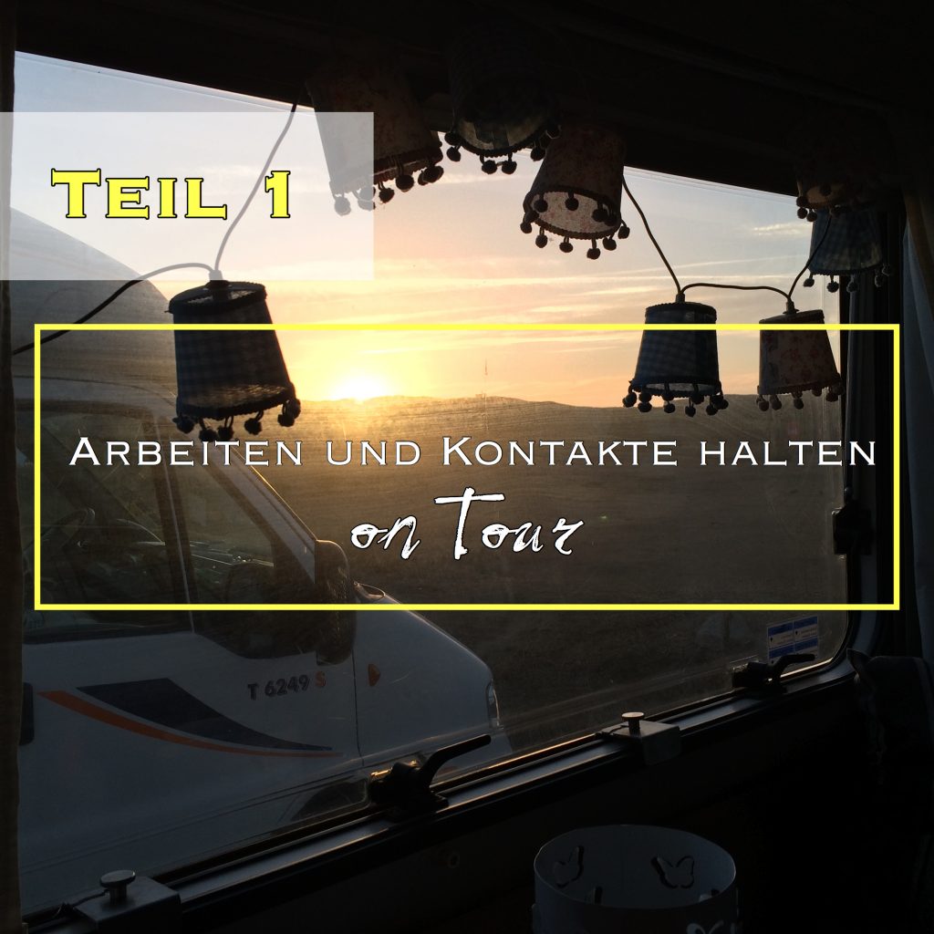 Bloggen, surfen, arbeiten auf reisen