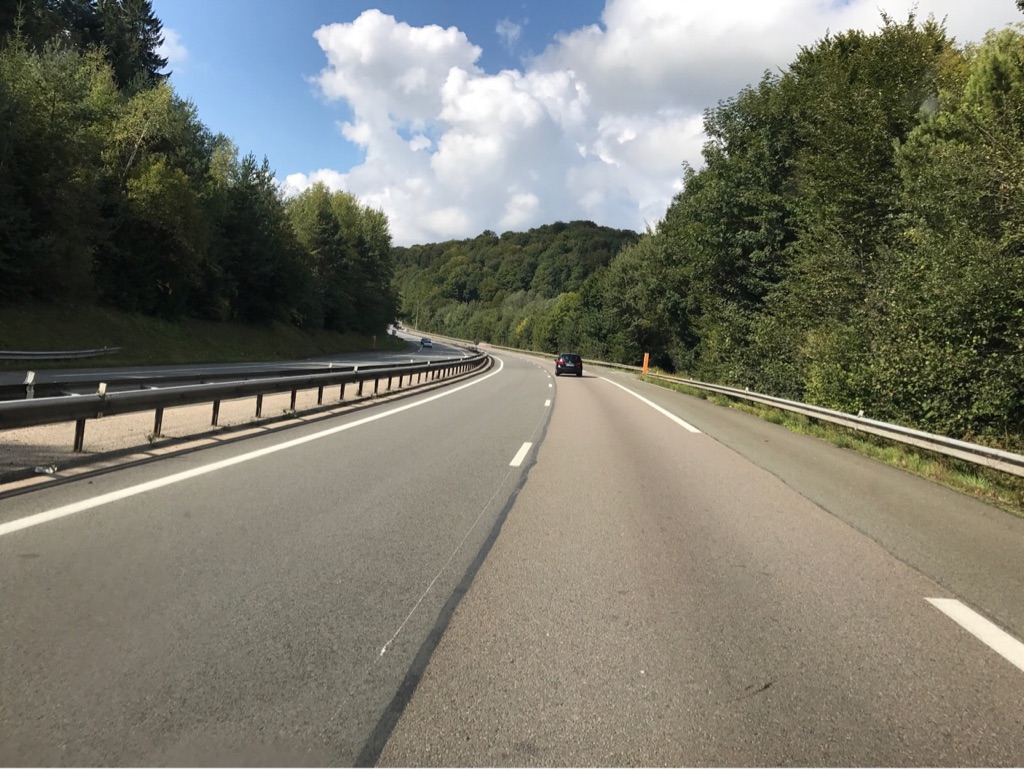 Leere Autobahnen in Frankreich