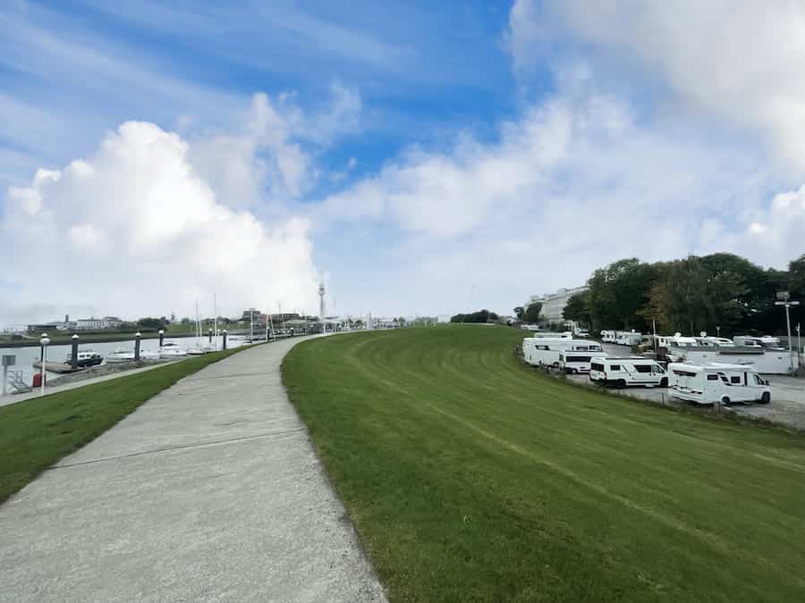 Schleuseninsel Nordseeküste Wohnmobil Stellplatz