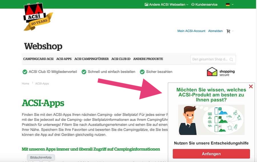 ACSI Camping Europa App, das richtige Produkt für mich?